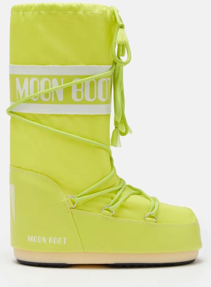 MOON BOOT ICON NYLON CYBER LIME Thermoboots / Snowboots / Sneeuwlaarzen Jongen/M