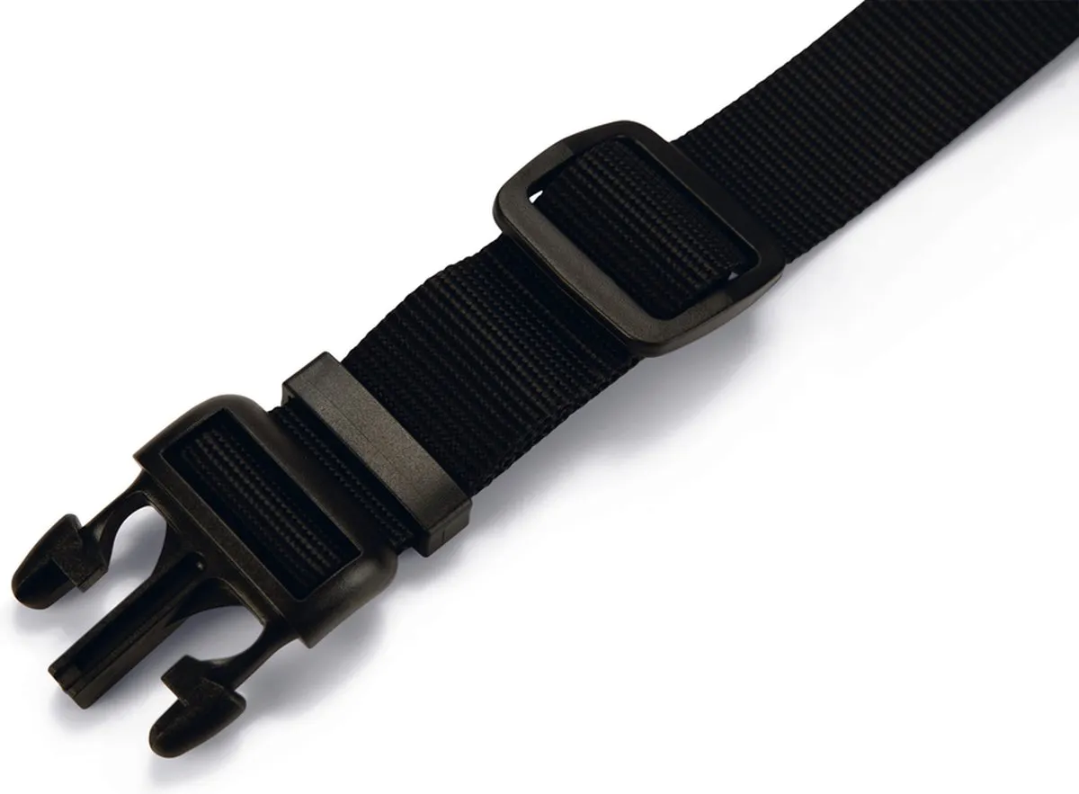 Beeztees Parinca Hondenhalsband Nylon - Zwart 60-65cm x 30mm