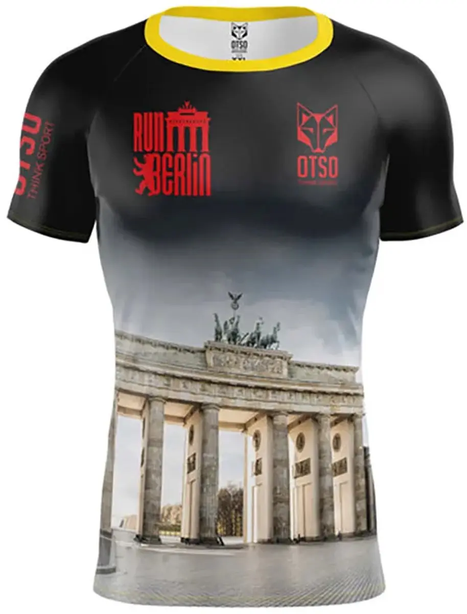 Otso Run Berlin T-shirt Met Korte Mouwen Zwart L Man