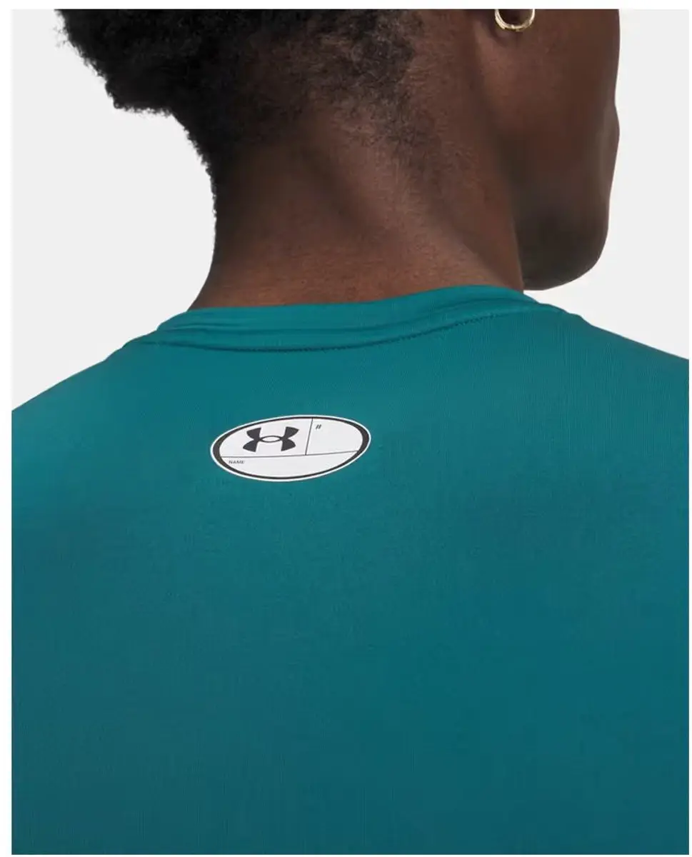Under Armour HeatGear Heren Sportshirt - Groen - afbeelding 5 van 6