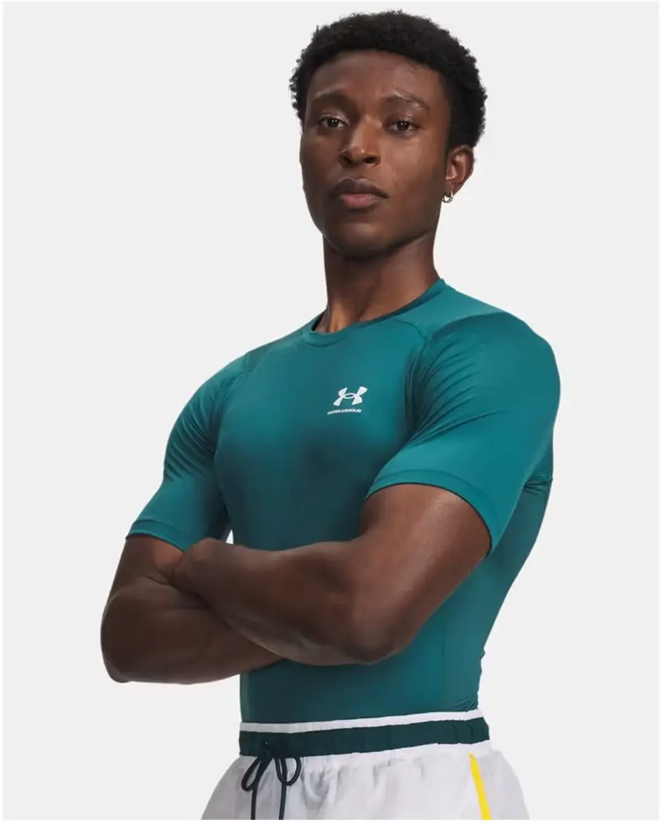 Under Armour HeatGear Heren Sportshirt - Groen - afbeelding 4 van 6