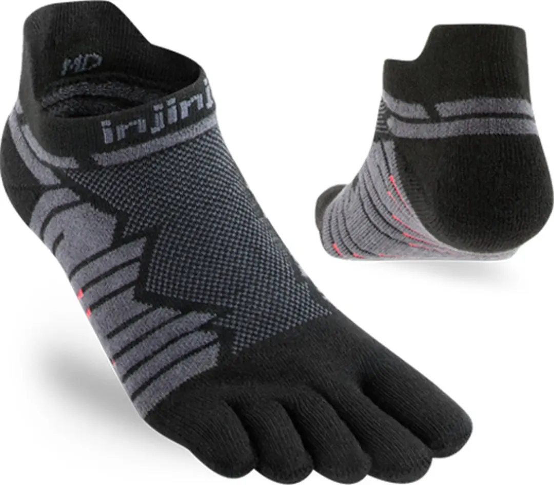 Injinji Ultra Run No-Show Teensokken - Zwart M - afbeelding 6 van 6