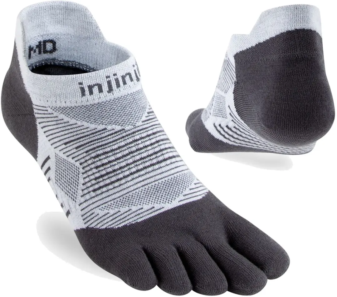 Injinji Run Original Weight No-Show - Grijs - 37-40