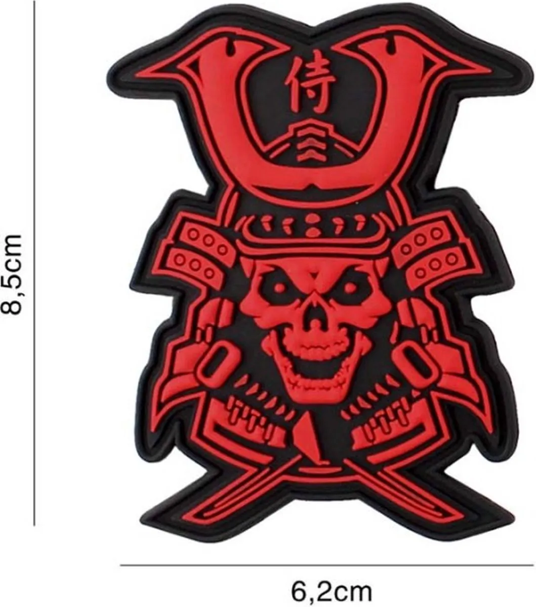 101 inc Embleem 3D PVC Samurai Skull