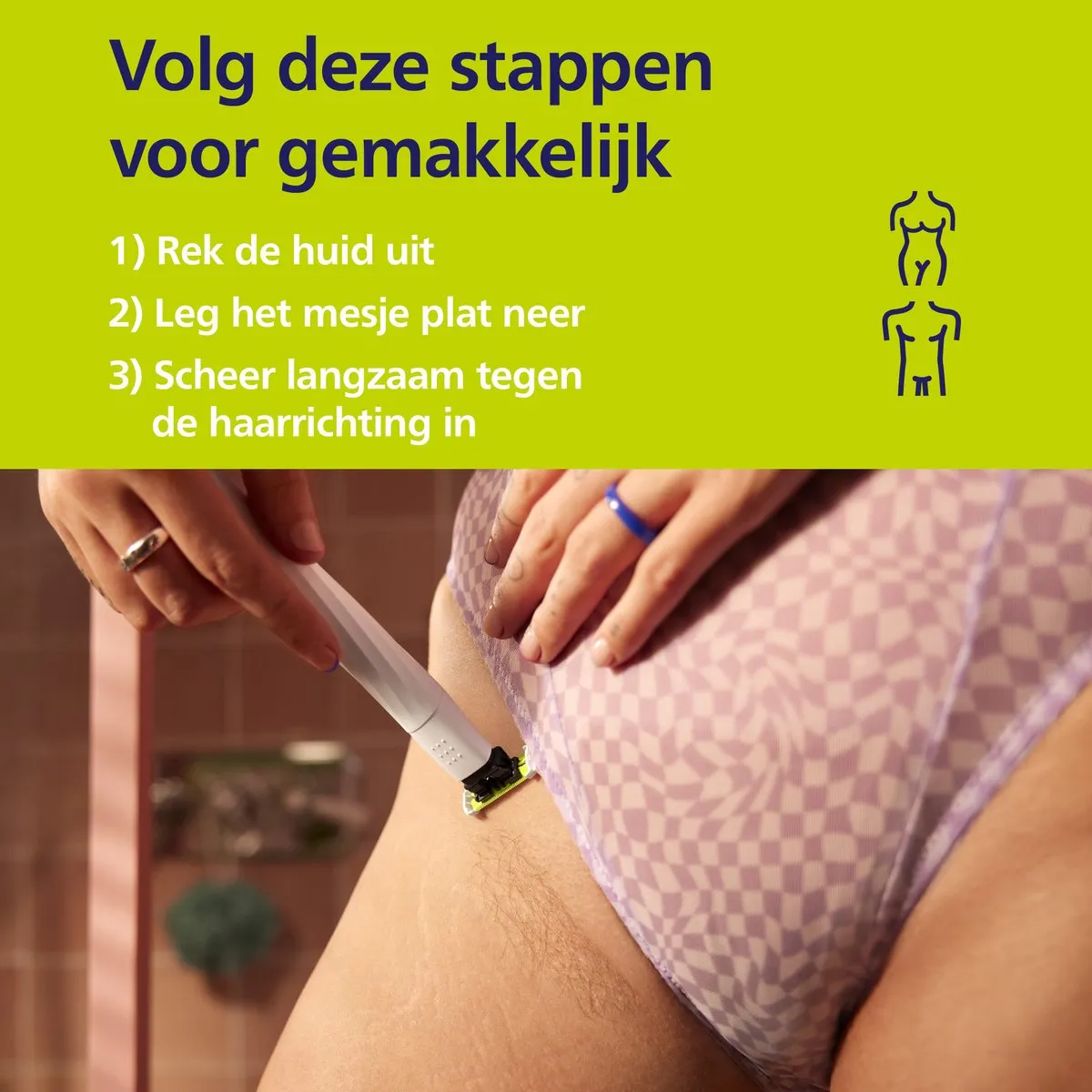 Philips OneBlade Intimate QP1924/30 Scheerapparaat - Wit