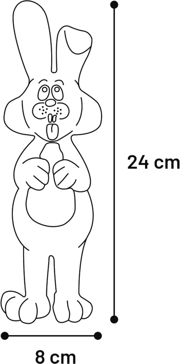 Flamingo Hondenspeelgoed Latex Konijn - Bruin