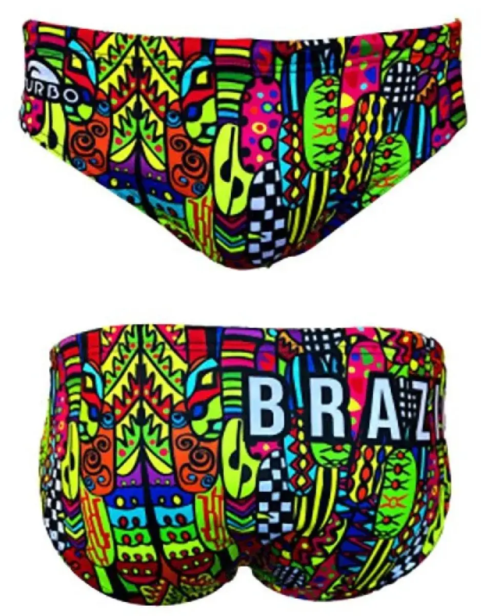 Turbo Fiesta Brazil Zwemslip Veelkleurig XL Man