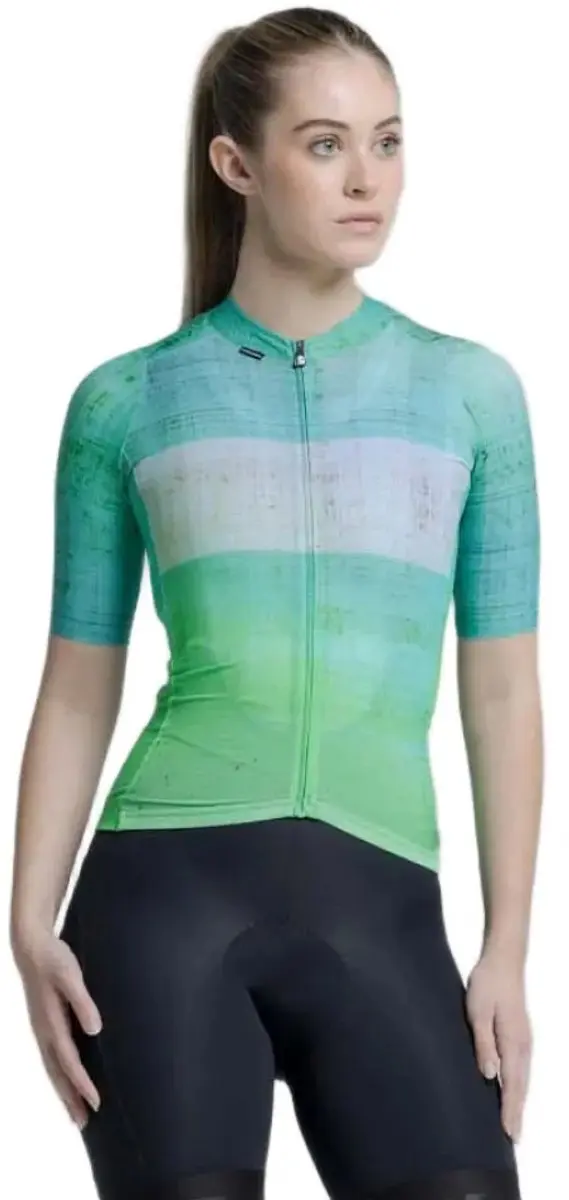 Etxeondo Alaia Korte Mouw Wielertrui Groen M Vrouw