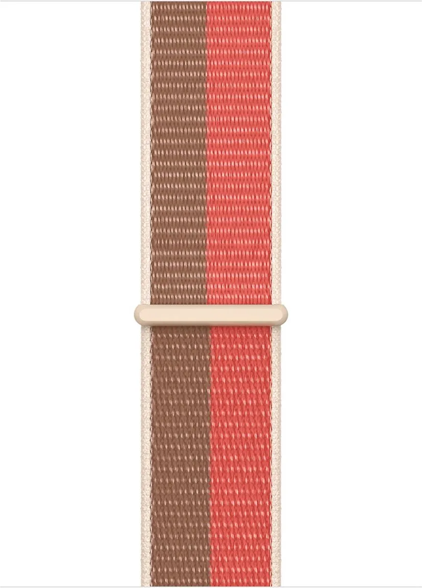 Apple Watch Sport Loop 45mm - Pink Pomelo/Tan