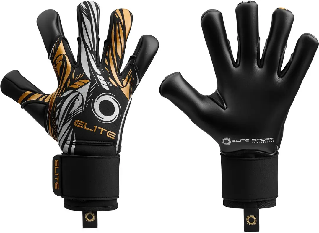 Elite Sport Nobre Black Keepershandschoenen - Zwart/Goud - afbeelding 3 van 4