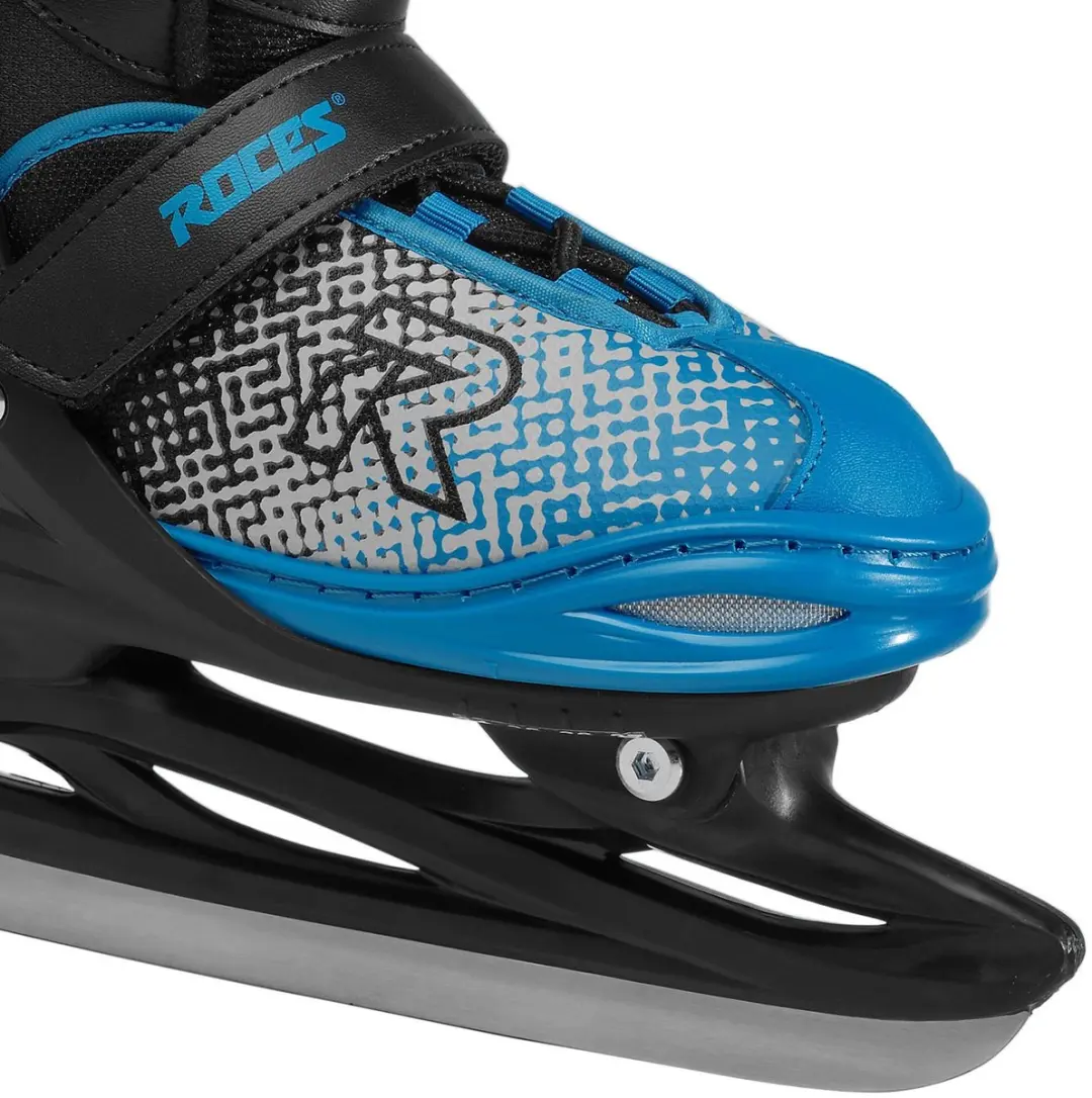 Roces Jokey Ice X Verstelbare IJshockeyschaatsen Kinderen - Zwart/Blauw - afbeelding 4 van 4