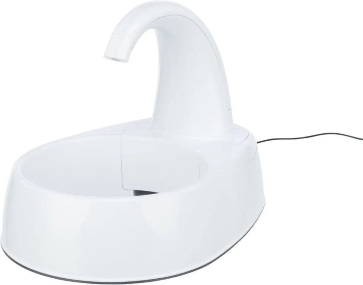 Trixie Curved Stream Drinkfontein 2,5L - Wit