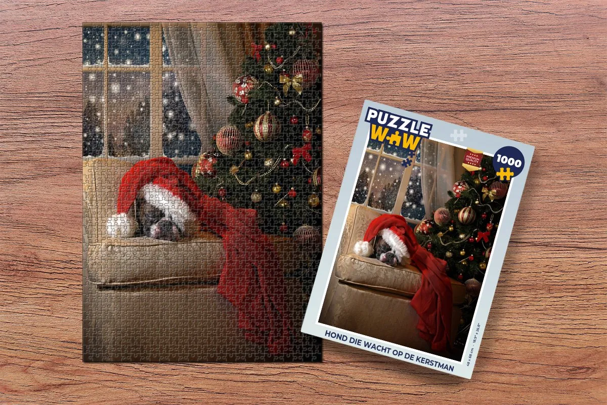 PuzzleWow Kerstboom Legpuzzel 1000 Stuks - Multicolor
