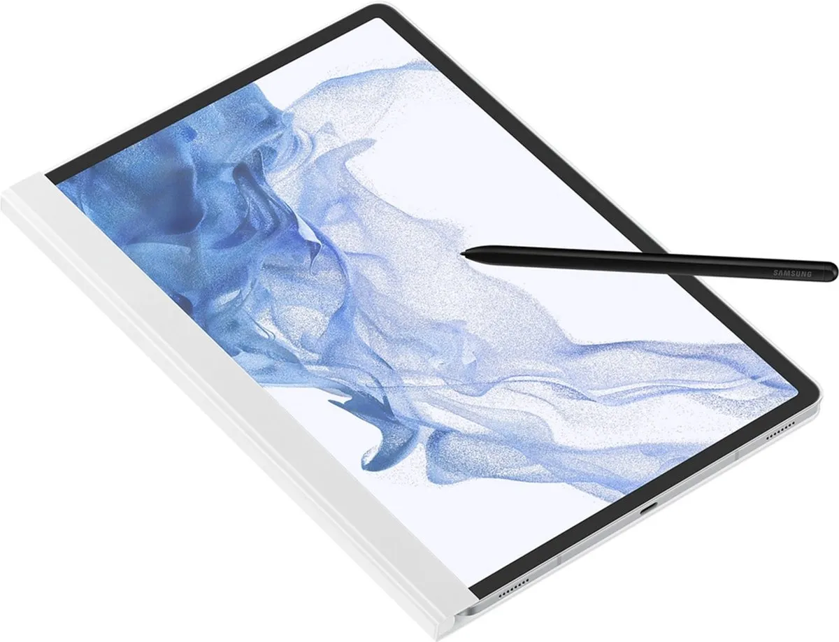 Samsung Galaxy Tab S8+ Clear View Hoes - Wit