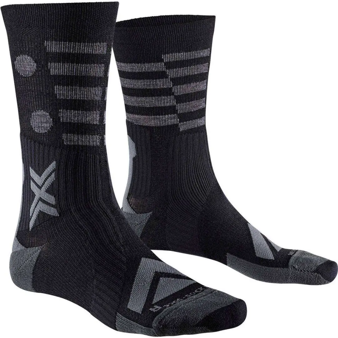 X-socks Gravel Perform Merino Crew Sokken Zwart EU 39-41