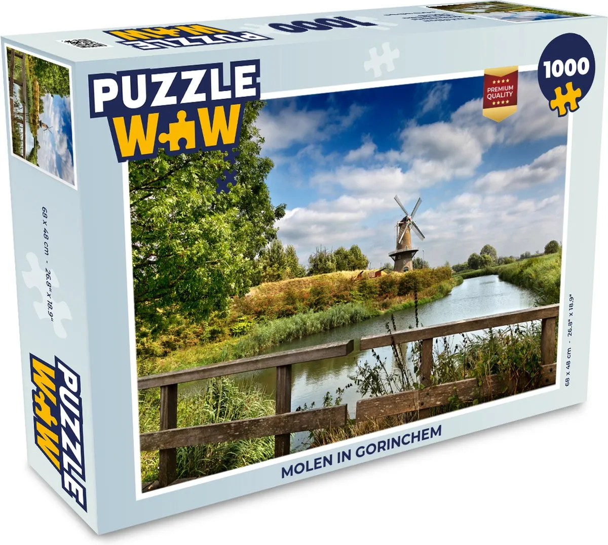 PuzzleWow Molen Gorinchem Legpuzzel 1000 Stuks