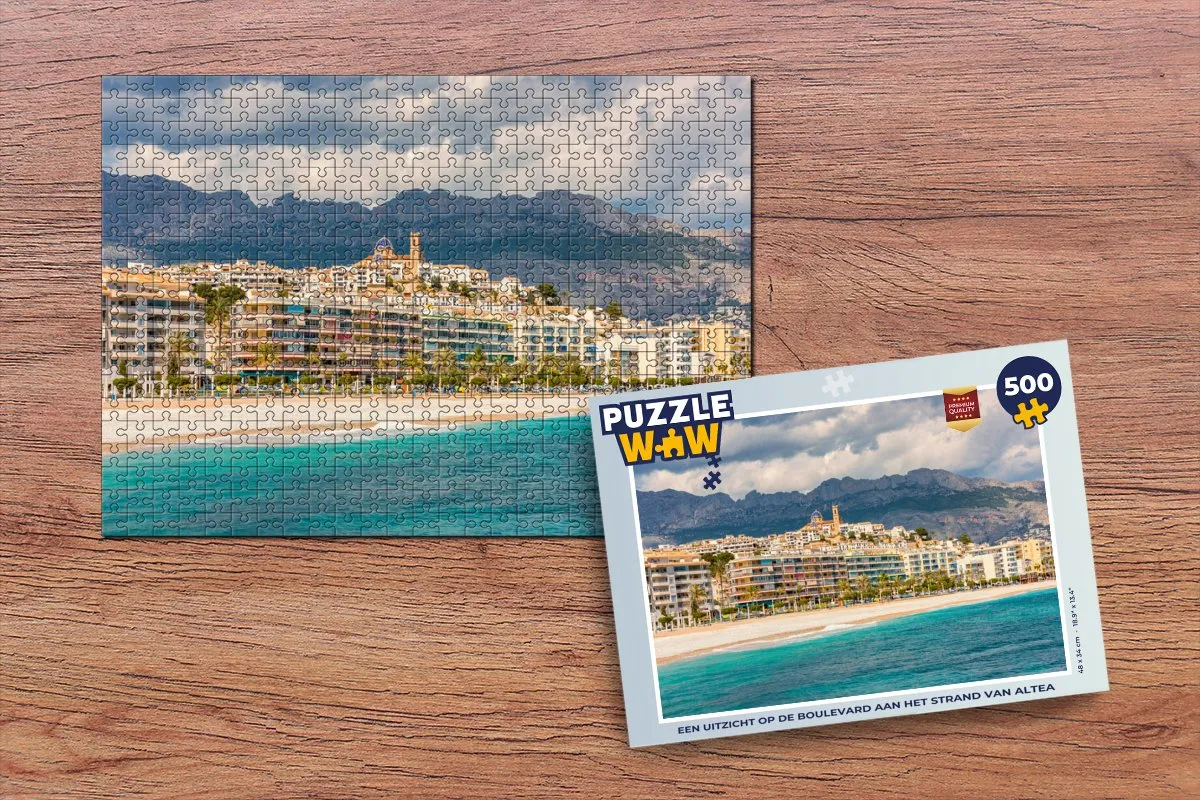PuzzleWow Legpuzzel Altea Boulevard 500 Stuks - Multicolor