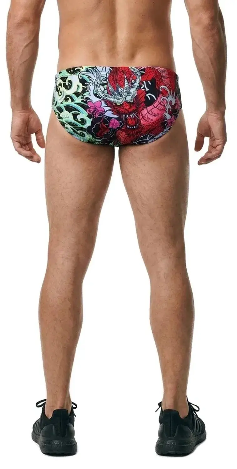 Turbo Red Dragon Zwemslip Veelkleurig M Man - afbeelding 3 van 6