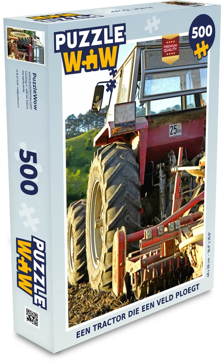 PuzzleWow Tractor Legpuzzel 500 Stuks