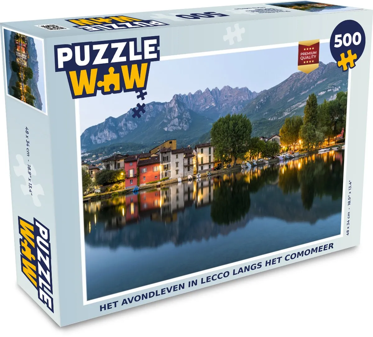 PuzzleWow Lecco Legpuzzel 500 Stuks