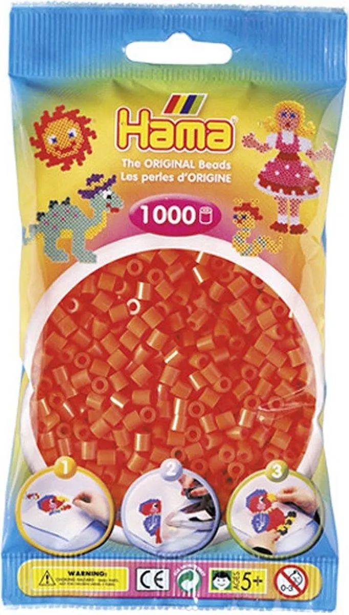 Hama Strijkkralen 1000 Oranje