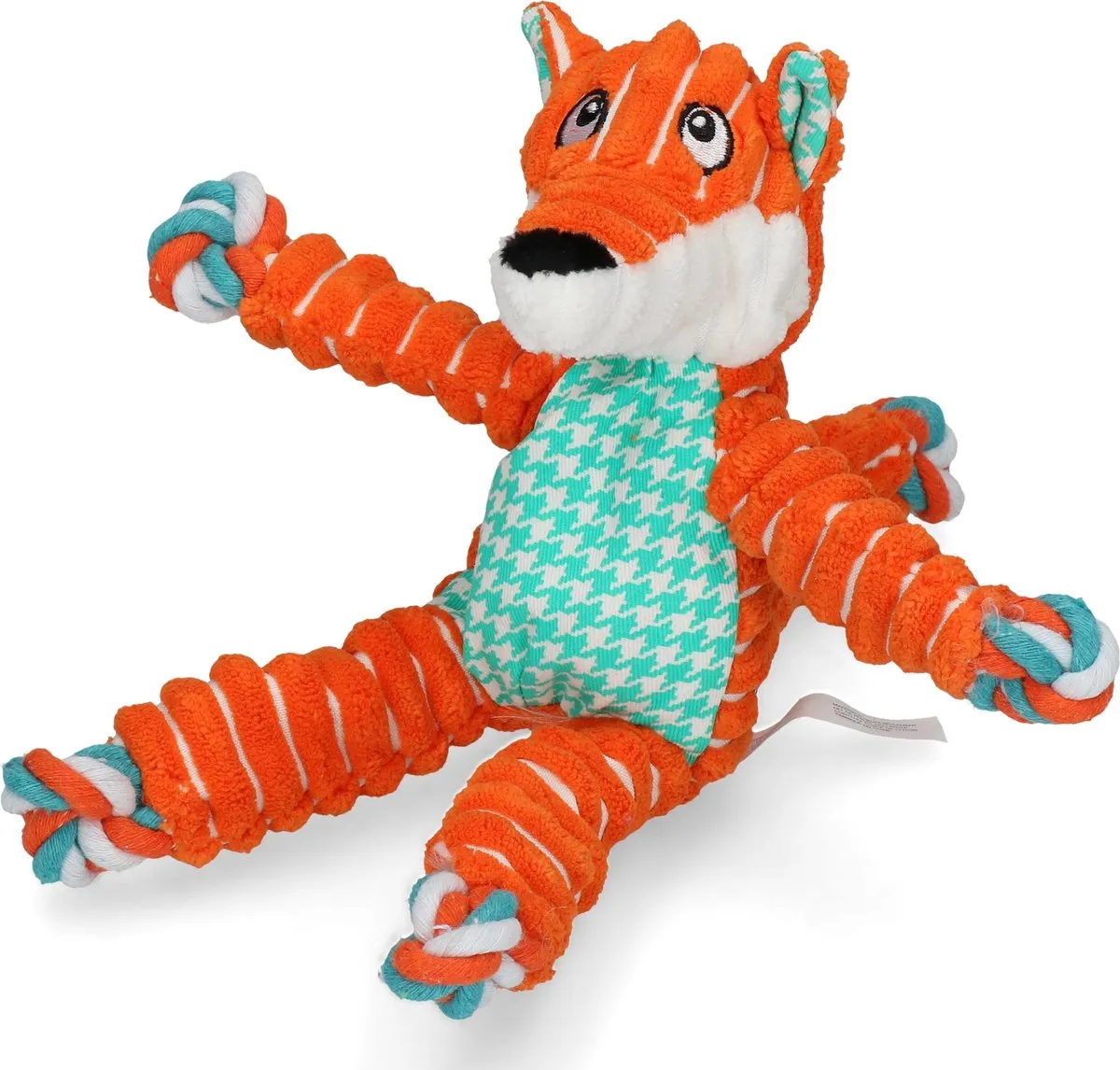 KONG Floppy Knots Vos - 20,5x23,5x9cm - Oranje