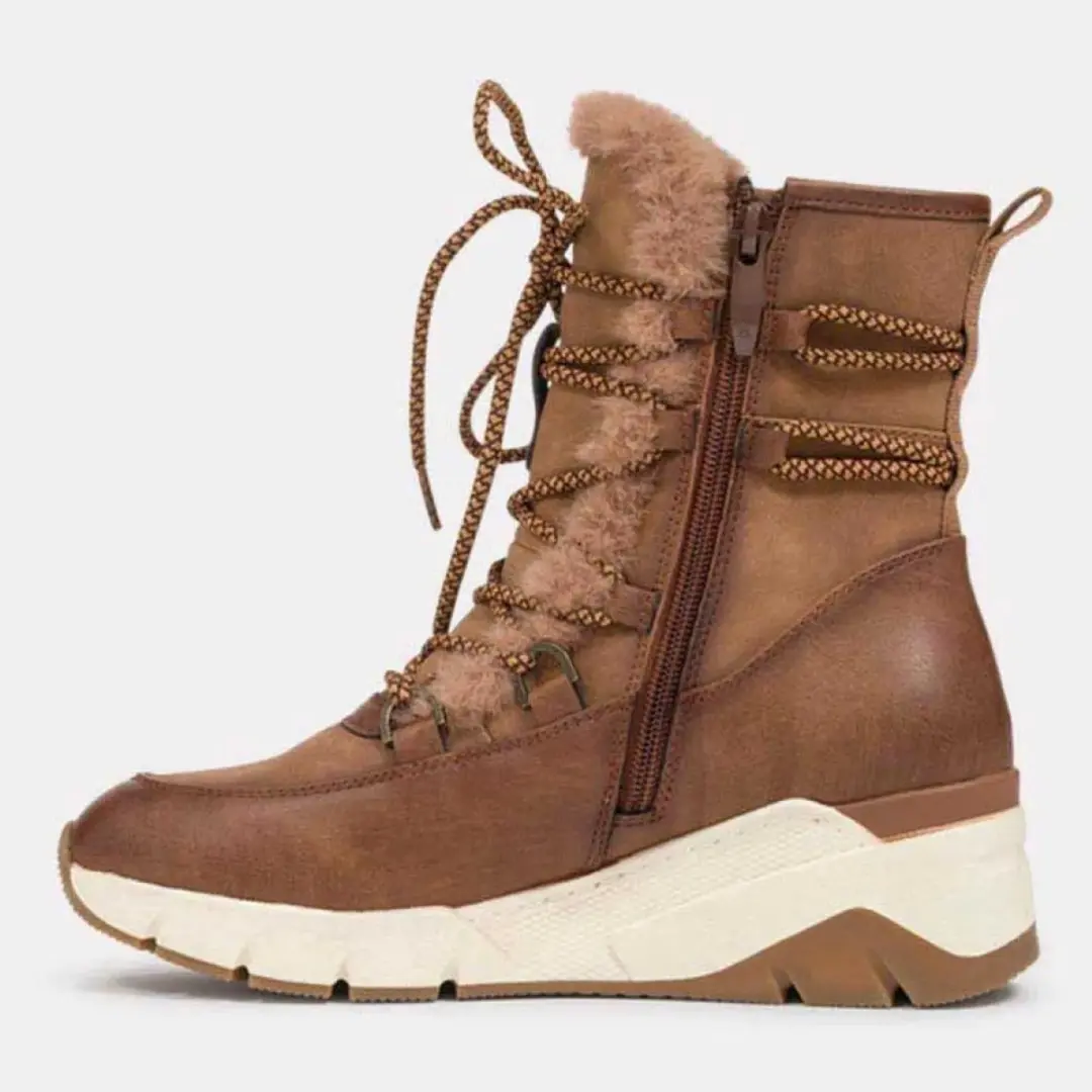 Kimberfeel Hena Dames Winterlaarzen - Cognac - afbeelding 4 van 4