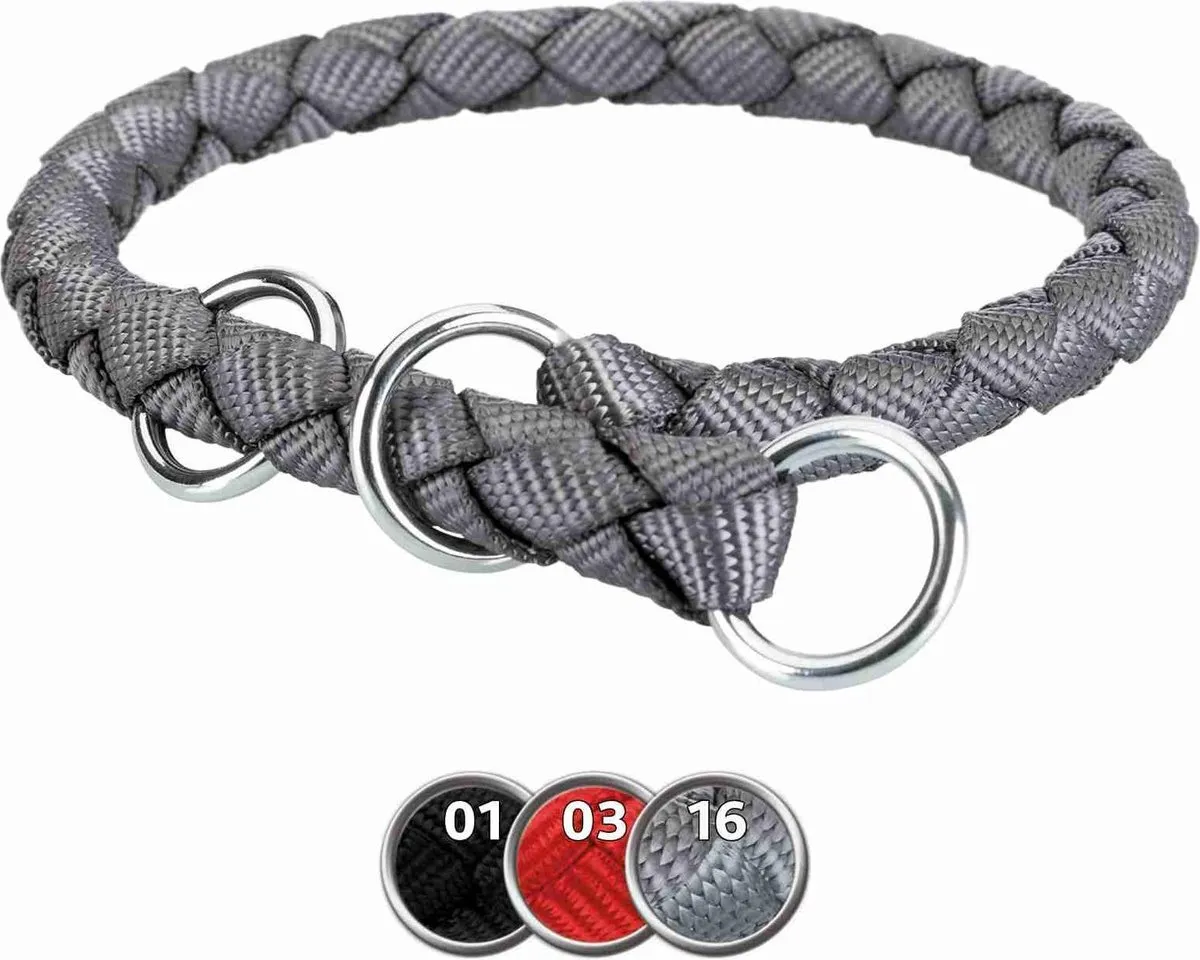 Trixie Cavo Anti-Trek Halsband Oceaan blauw/grafiet S-M