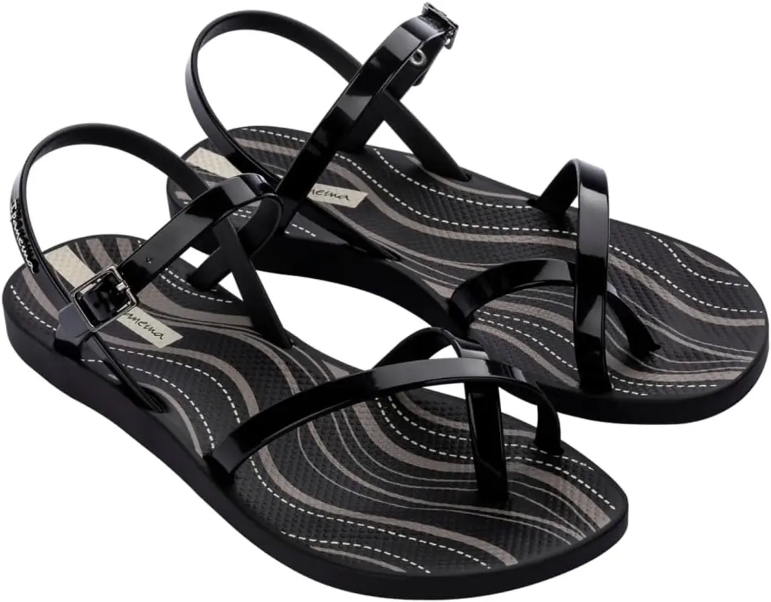 Ipanema Dames Sandalen Fashion Sand VIII Zwart/Grijs/Beige 39 EU