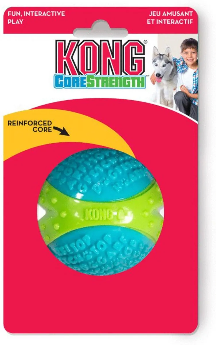 KONG CoreStrength Ball Hondenspeelgoed Large - Blauw & Groen