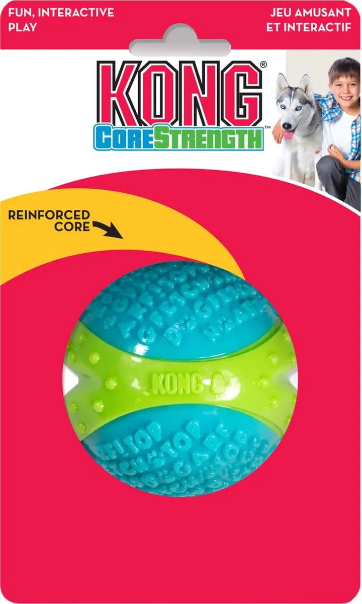 KONG CoreStrength Ball Hondenspeelgoed Large - Blauw & Groen