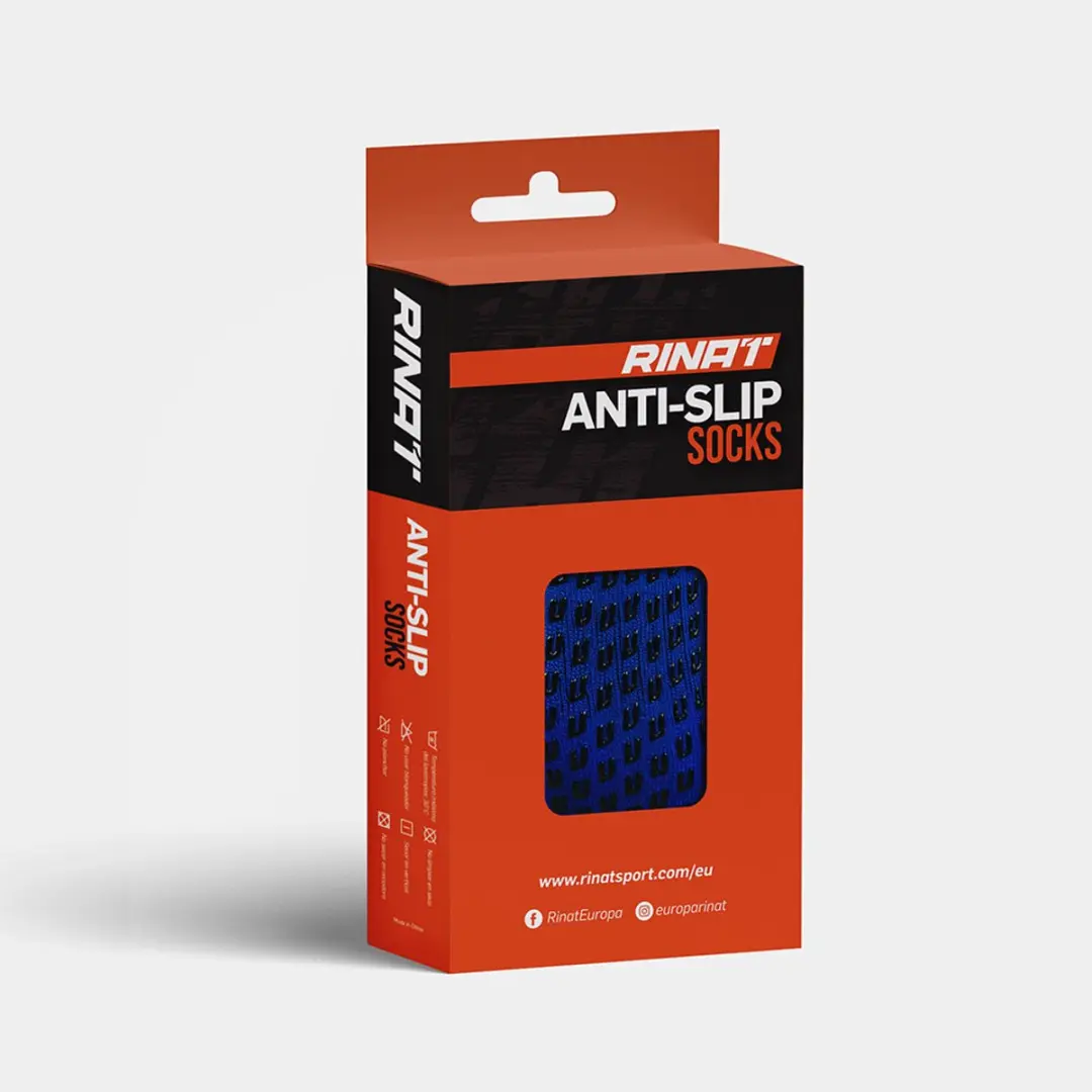 Rinat Antislip Lange Sokken - Blauw - EU 42-47 - afbeelding 4 van 6