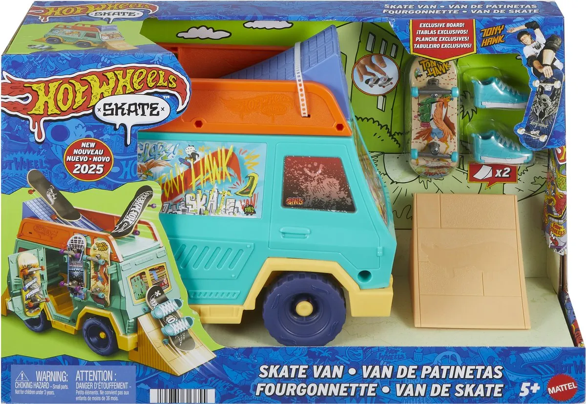 Hot Wheels Tony Hawk Skatebusje Speelset JGG91 - Meerkleurig