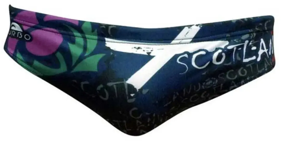 Turbo Scotland Zwemslip Zwart 3-4 Years Jongen