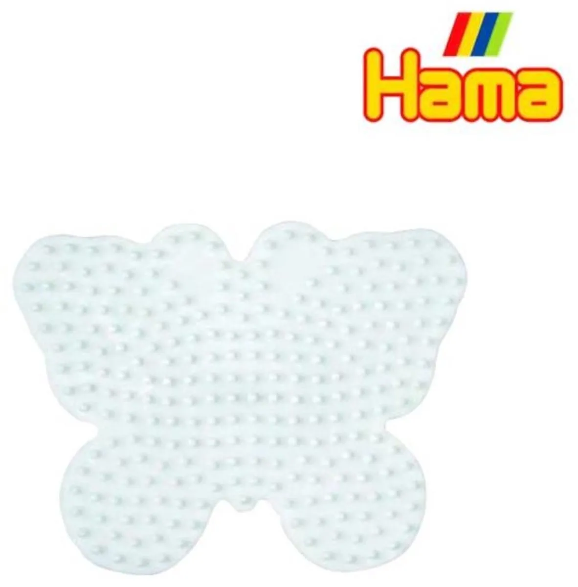 Hama Strijkkralen Grondplaat Vlinder - Wit