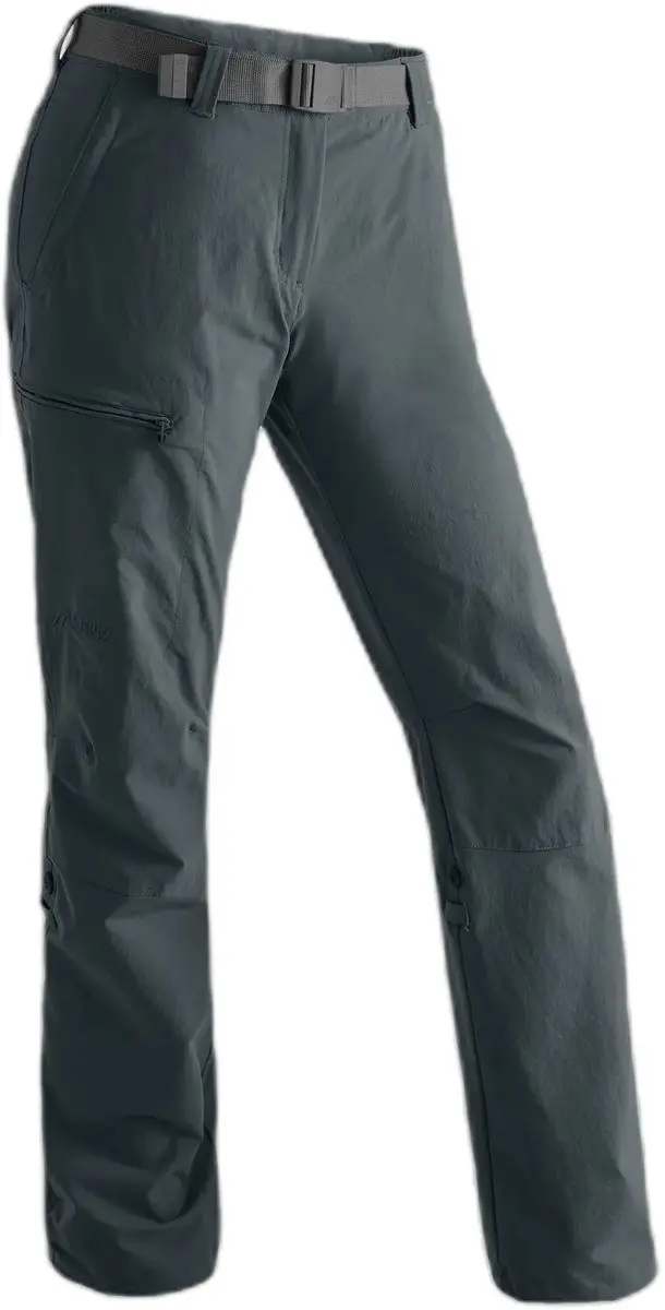 Maier Sports Lulaka lange broek Dames Full Zip, Short grijs Maat 50-kort
