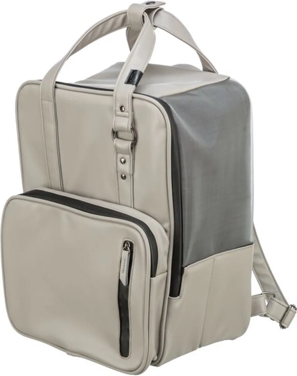 Trixie Citystyle Hondentas Kunstleer - Lichtgrijs 30x20x40cm