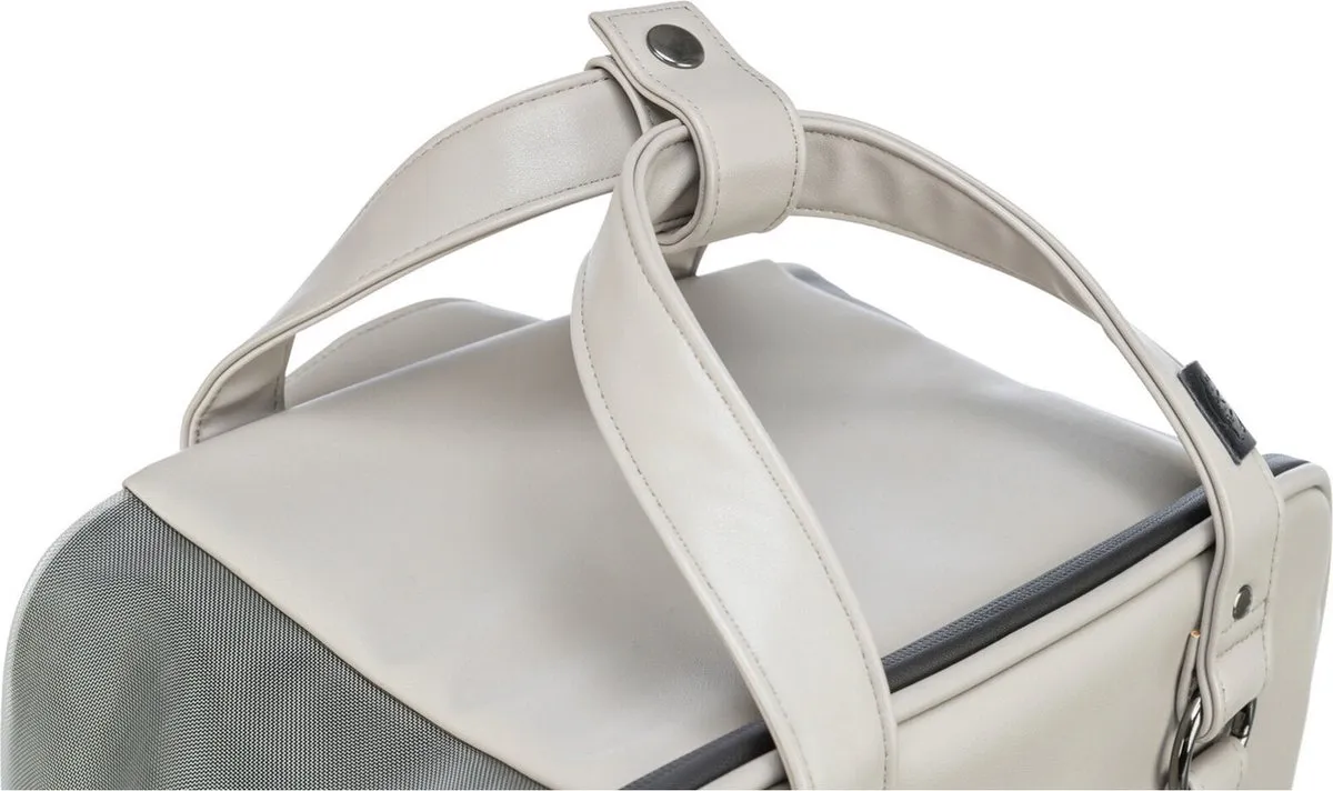 Trixie Citystyle Hondentas Kunstleer - Lichtgrijs 30x20x40cm