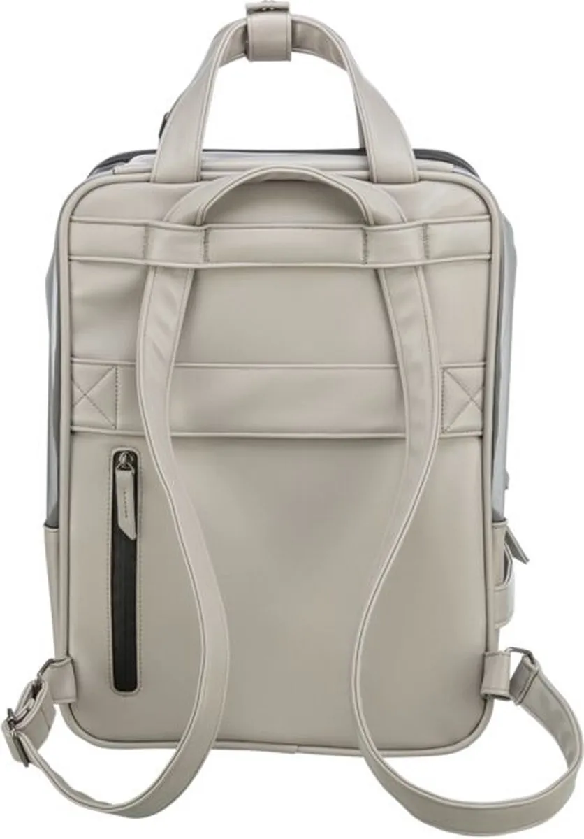 Trixie Citystyle Hondentas Kunstleer - Lichtgrijs 30x20x40cm
