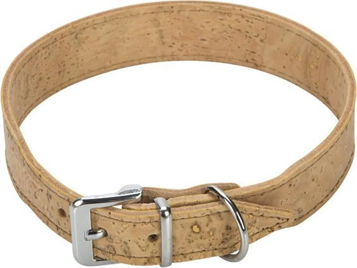 Beeztees Leren Halsband Cork Naturel