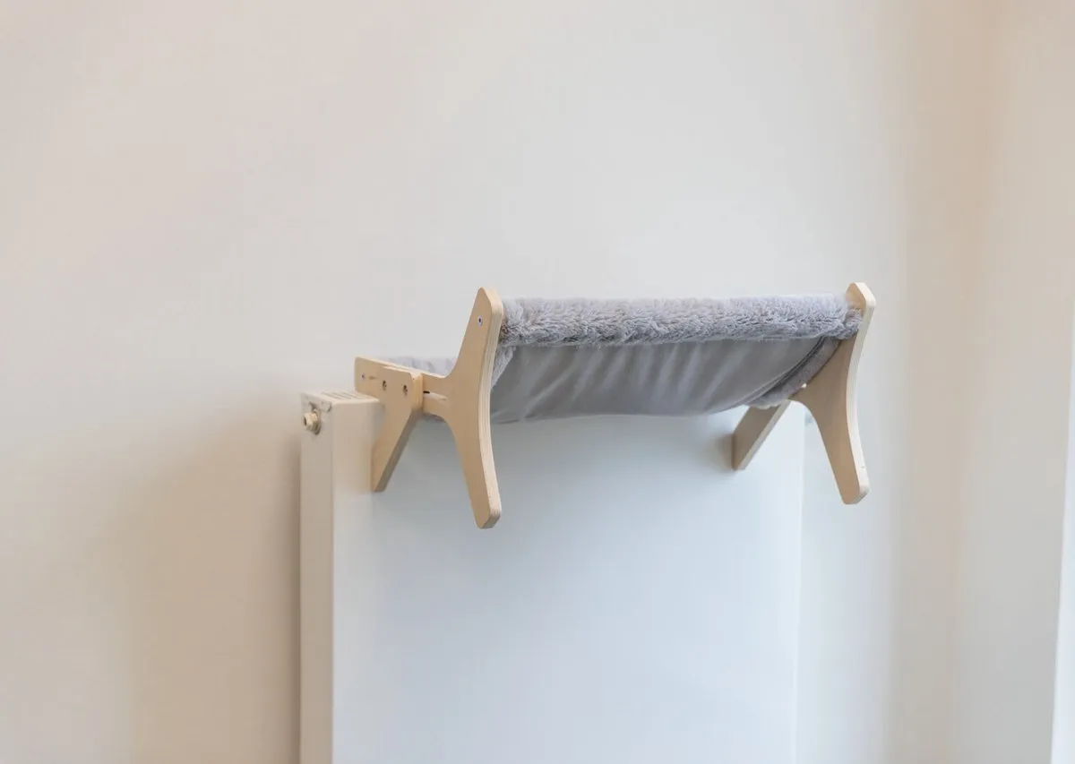 Trixie Hangmat Hout Onbehandeld Grijs 47x24x38cm