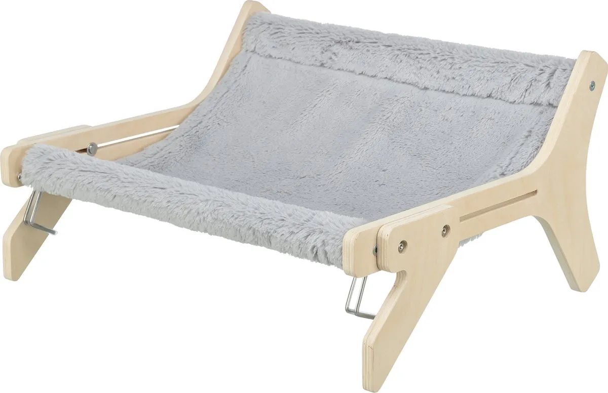 Trixie Hangmat Hout Onbehandeld Grijs 47x24x38cm