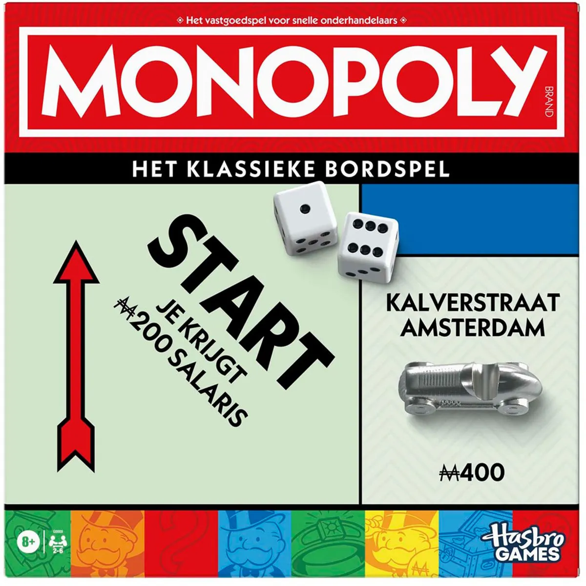 Monopoly Classic Bordspel NL Editie G0009104 - 2-6 Spelers