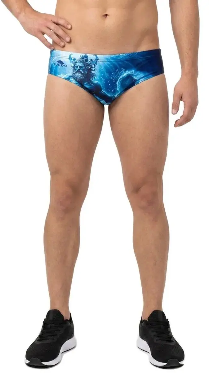 Turbo Poseidon God Wp Zwemslip Blauw XL Man
