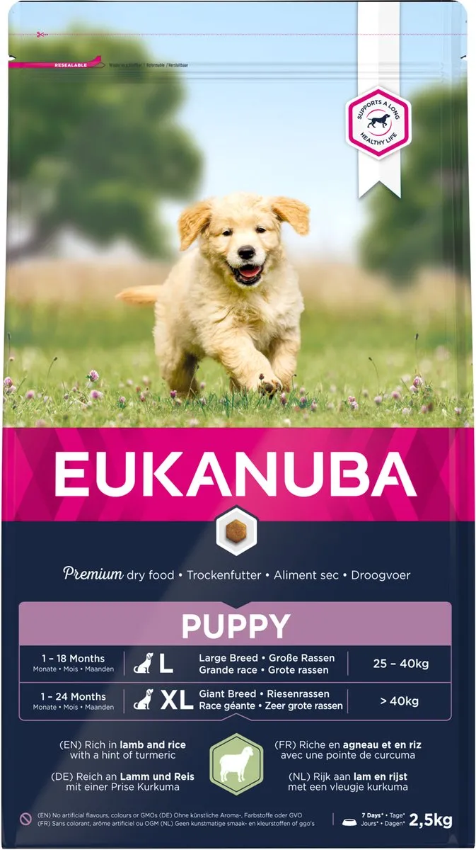 Eukanuba Puppy Large Breed Lam&Rijst Hondenbrokken 3kg