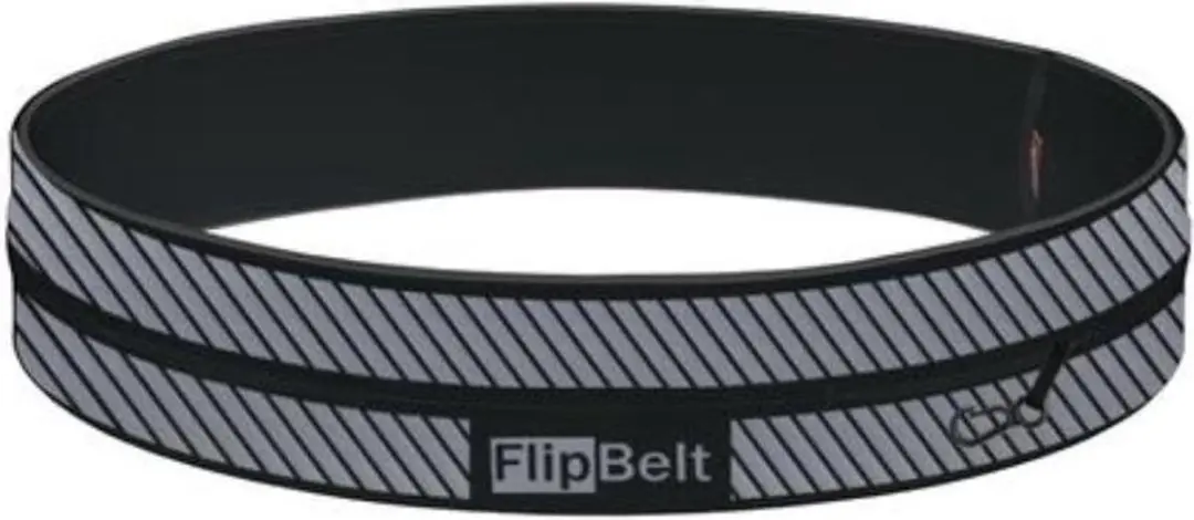 Flipbelt Reflective - Running belt - Zwart - Maat XS