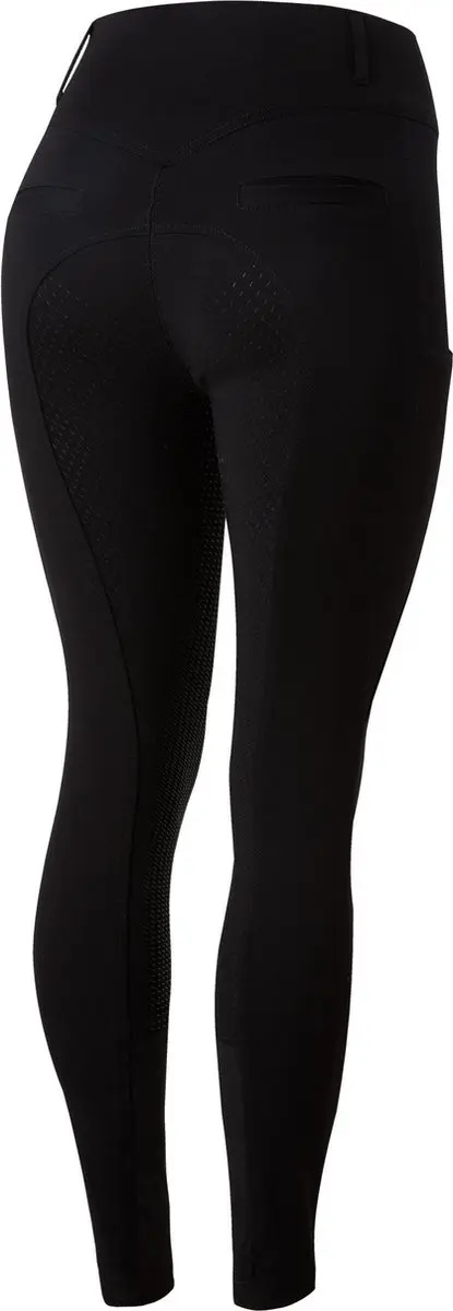Horze Mira Rijbroek Hoge Taille, fullgrip, Black, 40