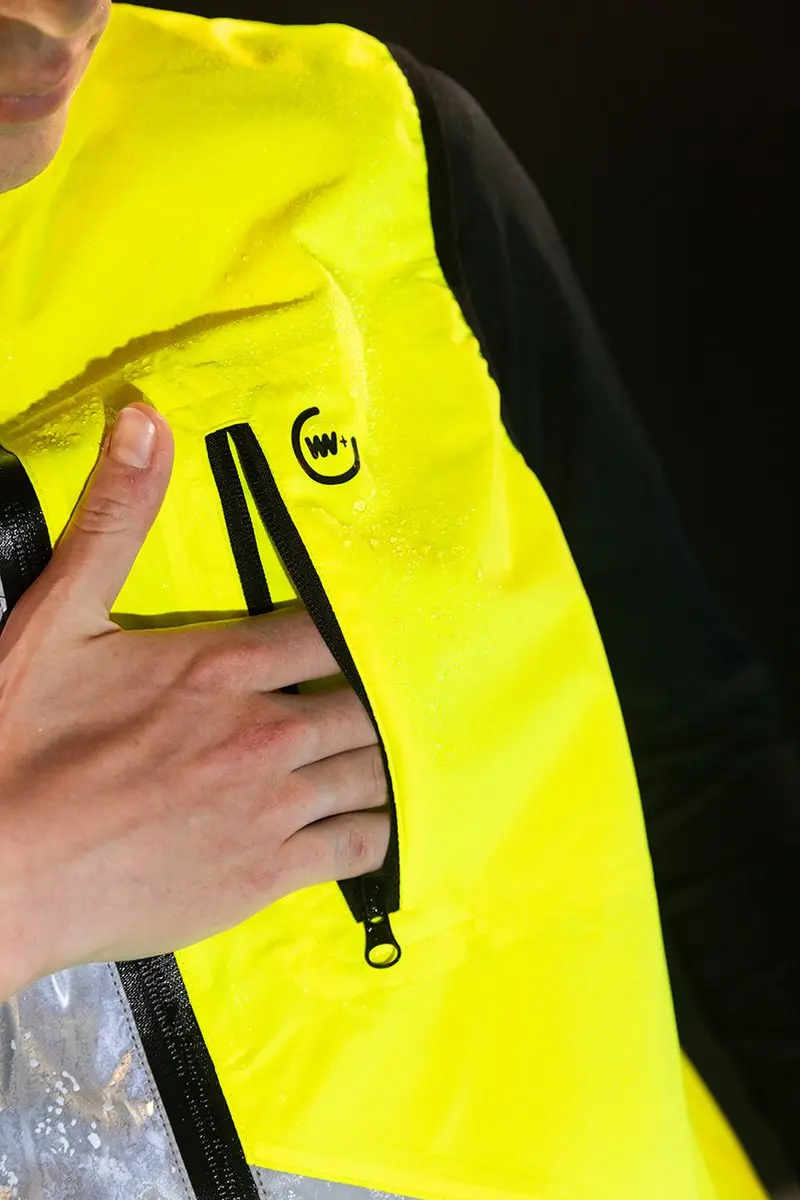 Wind- en waterdichte fietsjas - Road Town Jacket Yellow M - afbeelding 2 van 5