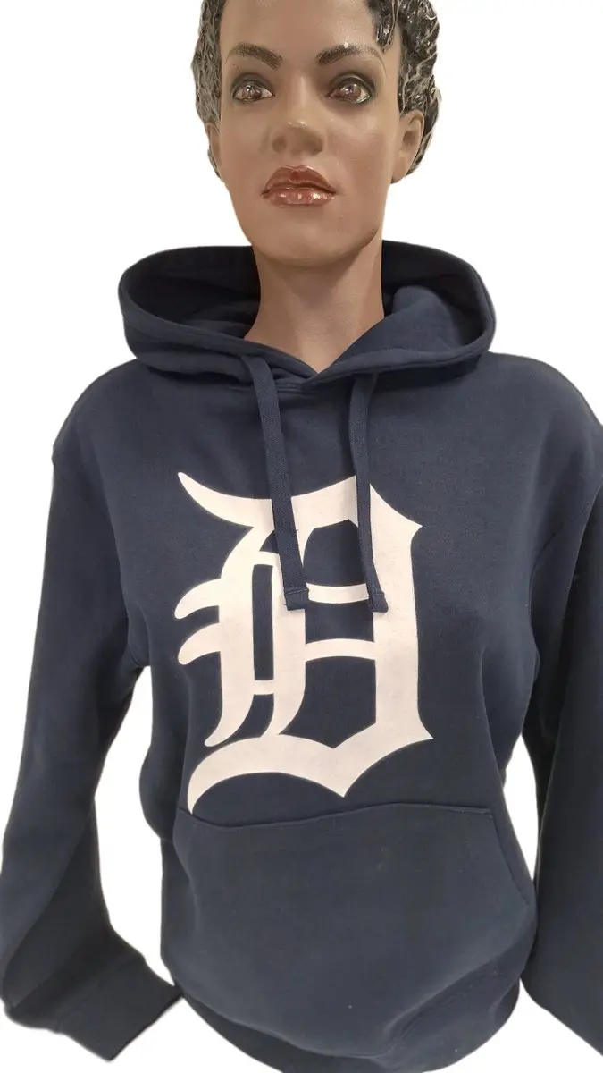 DETROIT TIGERS- HOODED-NAVY- S