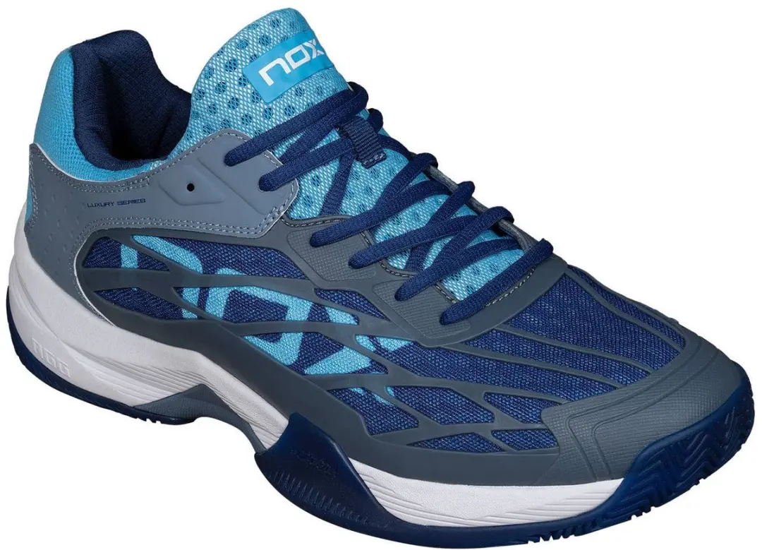 Nox AT10 Lux Padelschoenen - Stone/Bonnie Blue - afbeelding 2 van 6